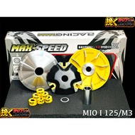 CVT RACING PULLEY SET MAX SPEED FOR ioi125/M3/Mio Gt 125 TAIWAN MADE