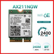 WiFi 6E AX211NGW Tri Band 2.4G/5G/6Ghz Wireless Network Wifi Card Adapter For BT 5.2 AX211 M.2 KeyE 
