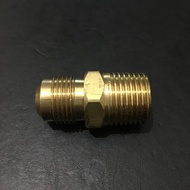 Male Connector Flaring Size 3/ 8 Shot Thread 3/8