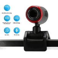 Camera Để Bàn HD USB 2.0 Có Micrô Webcam Xoay 360 Độ Cho PC Laptop Skype MSN - YOSOO Web Camera