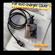 For VIVO 33W Cute Cartoon Charger Protector Cover Android Type C Anti-breaking Cable Protector 18W/44W/66W/80W Charger Case For vivo v27 5g 21 y33 v23e y15s