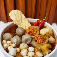 Bakso Aci Ayam Suwir Jumbo Chili Oil Gurih Komplit