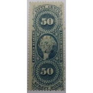 US Stamp. Surety Bond. 1864. 50 cents.