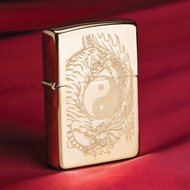 【ZIPPO官方旗艦店】陰陽龍虎鬥防風打火機 49024