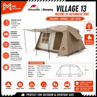 NATUREHIKE Village 13 Instant Up Automatic Tent Camping Glamping Outdoor Khemah Besar 6-8pax