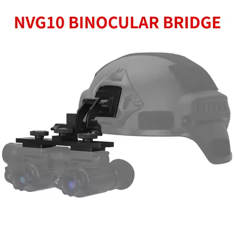 NVG10 Binocular Bridge Helmet Night Vision Goggles Professional Bracket Mount Head-Mounted Adapter F