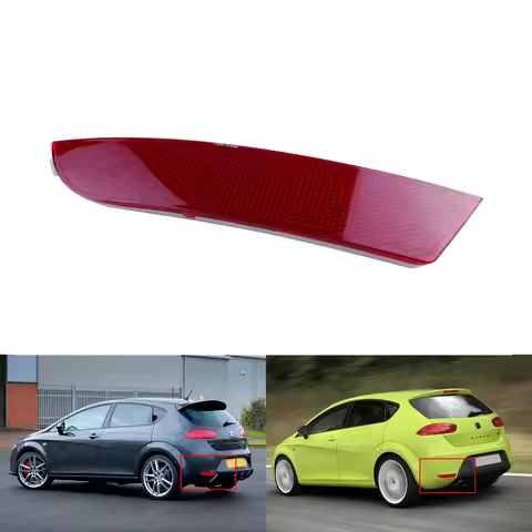 Left Passenger Side Rear Bumper Reflector Red Lens For Seat Leon FR Cupra 05-12