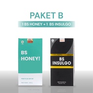 [PROMO] PACKAGE B 1 HONEY BS HONEY & 1 BS INSULGO BPOM HALAL COD 350 GR