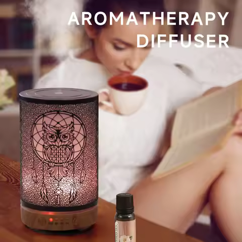 Humidifier Electric Aroma Air Diffuser Owl Ultrasonic Air Humidifier Essential Oil Aromatherapy Cool