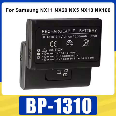 BP-1310 Battery 1300mAh Rechargeable Batteries For Samsung NX11 NX20 NX5 NX10 NX100 BP 1310 BP1310 C