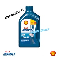 100% ORIGINALSHELL 4T ENGINE OIL MINYAK HITAM Shell AX7 10W-40 10W40 PELINCIR ENJIN