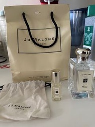 jomalone 罌粟花與大麥香水100ml+白樺木與薰衣草香水 9ml