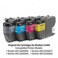 หมึกเเท้ Brother LC-462 BKCMY สามารถใช้กับเครื่องปริ้นรุ่น J2340DW / J2740DW / J3540DW / J3940DW ขอ