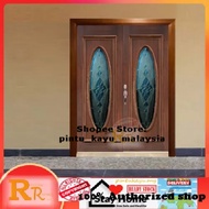 &lt; 64" x 83" Nyatoh &gt; RRNG33L Full Beading  NYATOH Solid Timber Door | pintu kayu solid | pintu rumah