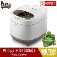 Philips HD4533 Rice Cooker. 1.8L Capacity. 3mm Ultra Thick Inner Pot. Safety Mark Approved