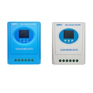 120A MPPT Solar Charge Controller 12V 24V 36V 48V Dual USB with LCD Display for Lead Acid Lithium Ba