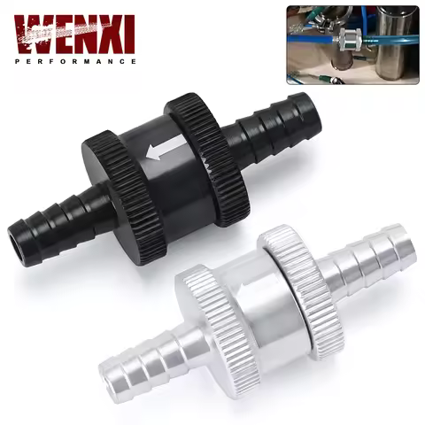 5/16" 8mm Non Return One Way Fuel Check Valve Aluminium Alloy Petrol Diesel WX-FCV08