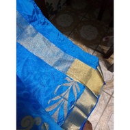 PRELOVED BLUE SAREE.