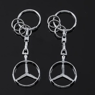 Car Logo Keychain Metal Keyring for Mercedes Benz W205 W206 W210 W211 W212 E200 E260 E300 CLA CLS GLK GLA SLS ML Auto Key Holder Pendant