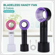 Portable USB Charging Leafless Fan 2000mAh handheld Bladeless fan Mini Table Air Cooling Fan Office Outdoor Colling Tools YO