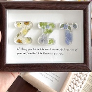 Epoxy Letter Photo Frame Handmade diy Gift for Girls Girlfriends Birthday Gift Romantic Anniversary 