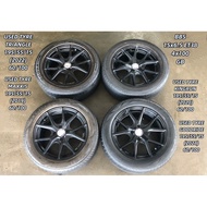 USED RIM BBS 15 INCH WITH TYRE 195/55/15 FOR MYVI ALZA WIRA VIOS YARIS HATCHBACK JAZZ CITY