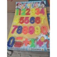 Magnetic alphabet numbers