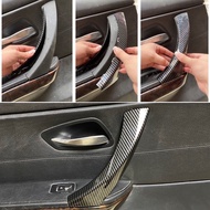 6pcs RHD Car Accessories Carbon Texture Interior Door Handle Pull Cover Trim For BMW 3 Series E90 E91 316 318 320 325 32