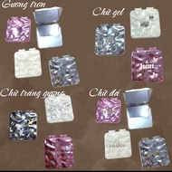 Double-sided mirror with names in many styles according to customer's wishes gives away 3 charms, 6c
