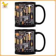 Mechanic Toolbox Coffee Mug Stylish Ceramic Tool Box Cup 11oz Tool-themed Gift for Mechanics Dad Hus