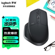 罗技（Logitech）MX Master 2S 鼠标 无线蓝牙鼠标 办公鼠标 右手鼠标 优联 儒雅黑 带无线2.4G接收器