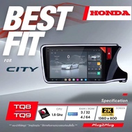 ALPHA COUSTIC เครื่องเสียงแอนดรอยสำหรับ HONDA CITY 2014+ (จอแก้ว 2K , CPU: 8CORE , RAM 3-4 GB , ROM 