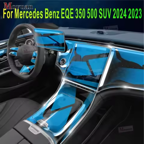 For Mercedes Benz EQE 350 500 SUV 2023 2024 Car Accessories Interior Thin Film Transparent TPU Gear 