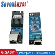 Mini media converter 1port fiber 1 rj45 Fiber switch 1F1E gigabit optical fiber ethernet switch for 