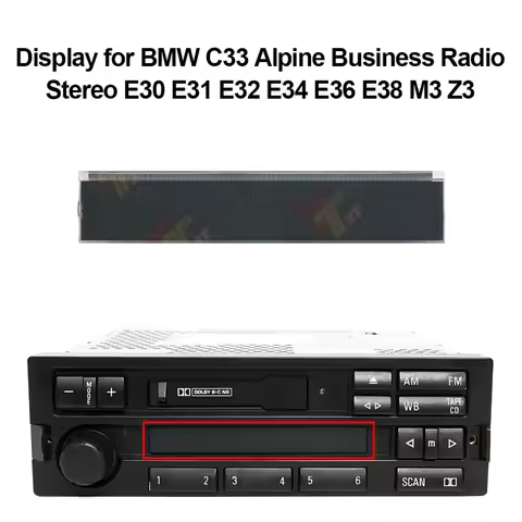 Display for BMW C33 Alpine Business Radio Stereo E30 E31 E32 E34 E36 E38 M3 Z3