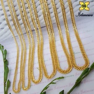 ISTIMEWA 916 Gold Necklace Rantai Leher Lipan Kait Kosong Emas 916