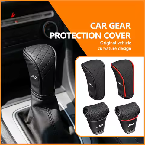 Car Manual Gear Shift Knob Leather Cover Scratch-Resistant Sleeve For JAC J3 J4 J7 JS2 JS3 JS4 KR1 S