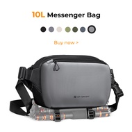 K&F CONCEPT 12L Waterproof Shoulder Bag ใหม่กระเป๋าผู้ชายคาดอกกระเป๋าสะพายข้างสะพายไหล่ข้างเดียวแนวส