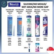 🇸🇬【SG LBHH】SELLEYS S301 Silicone/S601 Silicone/No Mould/Wet Area/No More Gap