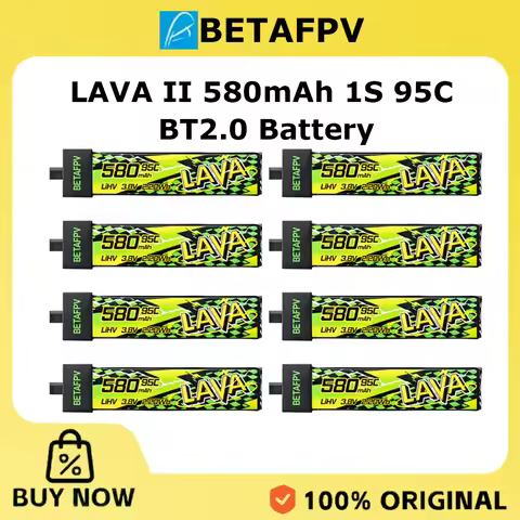 BETAFPV LAVA II 1S 95C Battery 580mAh for Air75, Meteor75 Pro O4