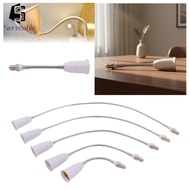 [Serenable] Adjustable Rotating Lamp Holder Gooseneck Socket Extender E14 to E27 Extension Adapter f