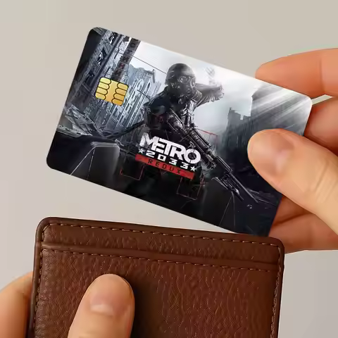Game M-Metro 2033 Credit Card Stickers Skin for Bank Debit Decorative Protection 4PCS Anti-scratch W