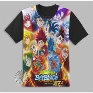 Beyblade Turbo Shirt for Boys, Unisex 3D Anime T-Shirt
