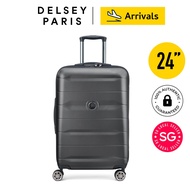 Delsey Comete Double Spinner Wheels Hard Case Luggage 24 inch/67cm - Black