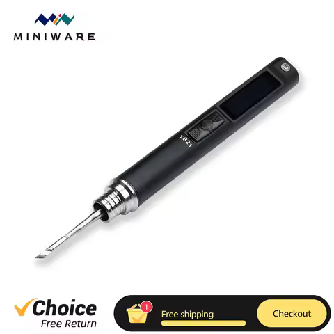 TS21 MINIWARE Precision Soldering Iron PD 100W Fill Light OLED Portable Smart Solder Station Repair 