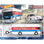 FLF56-9C9W - HOTWHEELS HOT TEAM TRANSPORT PORSCHE 959 (1986) EURO HAULER.