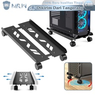 20-26cm Adjustable Computer CPU Stand Computer CPU Rack Computer CPU Tray With Brake Wheels