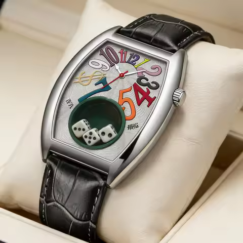 Tonneau Hot Selling Trend Casino Dice Quartz Watch Men Creative Unique Personality Style Classical L