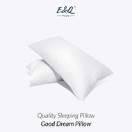 E&Q Pillow 100% Siliconized Polyester Fiber / Gebu Bantal / Good Dream Pillow / 43CM x 69CM