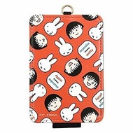 Miffy X 櫻桃小丸子 日版 IC咭套 皮革 八達通 卡套 住戶證 咭套 便攜 掛繩 櫻桃子 米菲 Nijntje 米菲兔 (紅色)